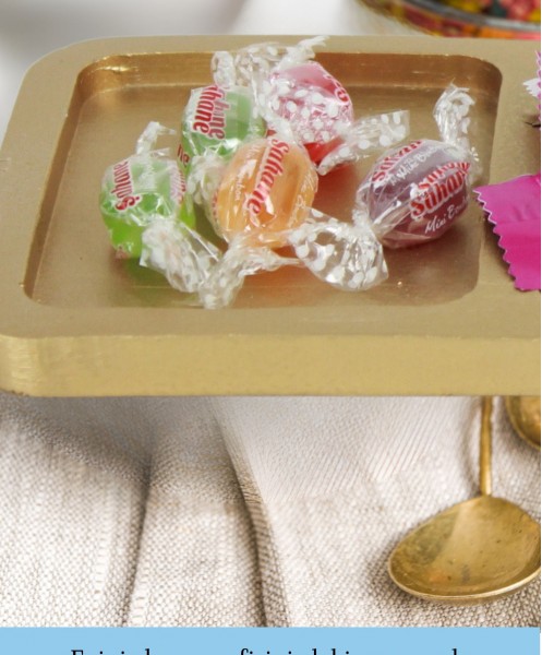 Şekerlik Altın Renk Sunumluk Drajelik Dekoratif Tabak Üçlü Model