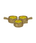 Altın Mumluk Şamdan 3 Adet Tealight Uyumlu Üçlü Tava Model