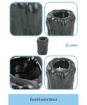Siyah Mumluk Şamdan 3 Adet Tealight Uyumlu Üçlü Büyük Erimiş Mum Model