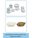 Gümüş Mumluk Şamdan Tealight Mum Uyumlu Deniz Kabuğu Model