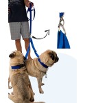 Köpek Gezdirme Tasması Ayarlanabilir Boyun Göğüs Tasma Mavi