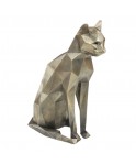 Dekoratif Kedi Biblo Heykel El Yapımı Hediyelik Süs Eşyası Poly Model Tasarım Ürünü