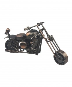 El Yapımı Metal Motosiklet Biblo Dekoratif Geri Dönüşüm Konsept Hediyelik Obje